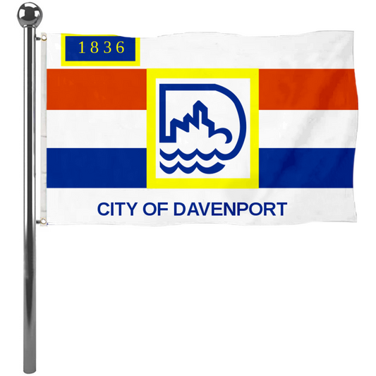 Fyon Davenport, Iowa flag Banner