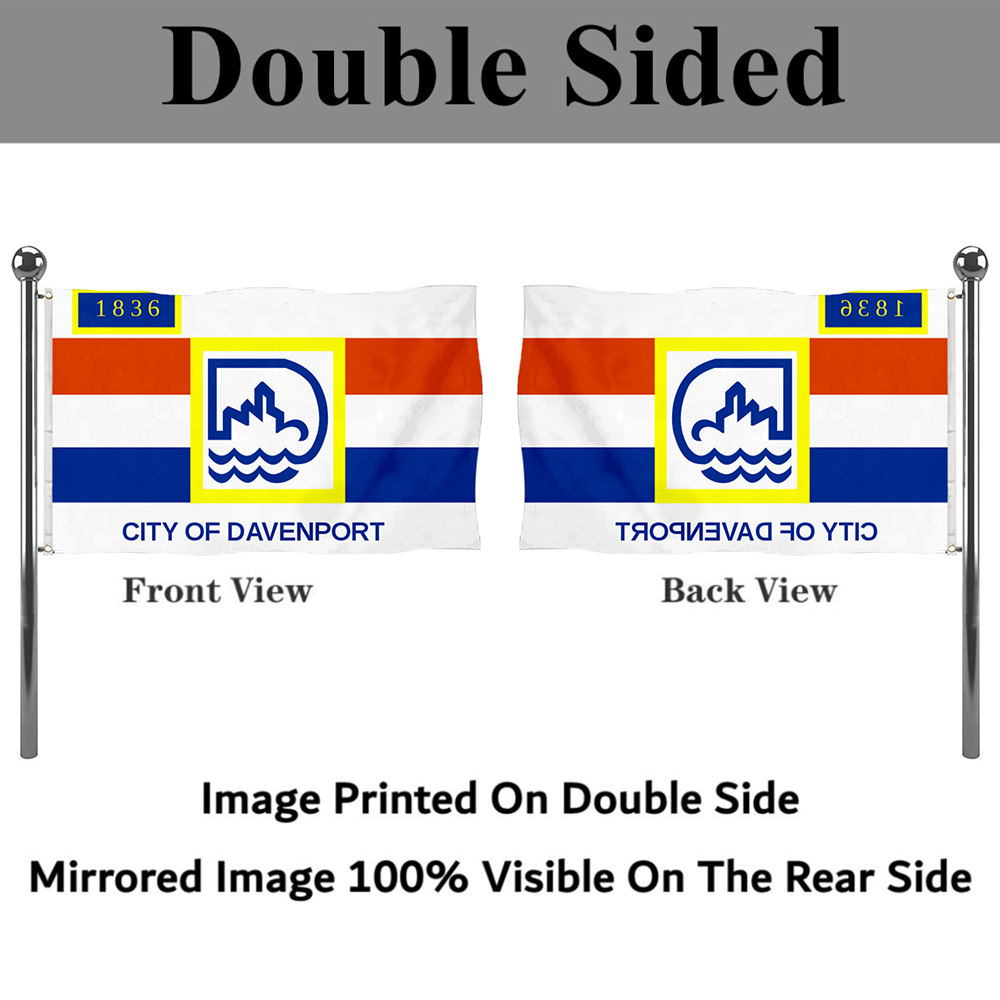Fyon Davenport, Iowa flag Banner