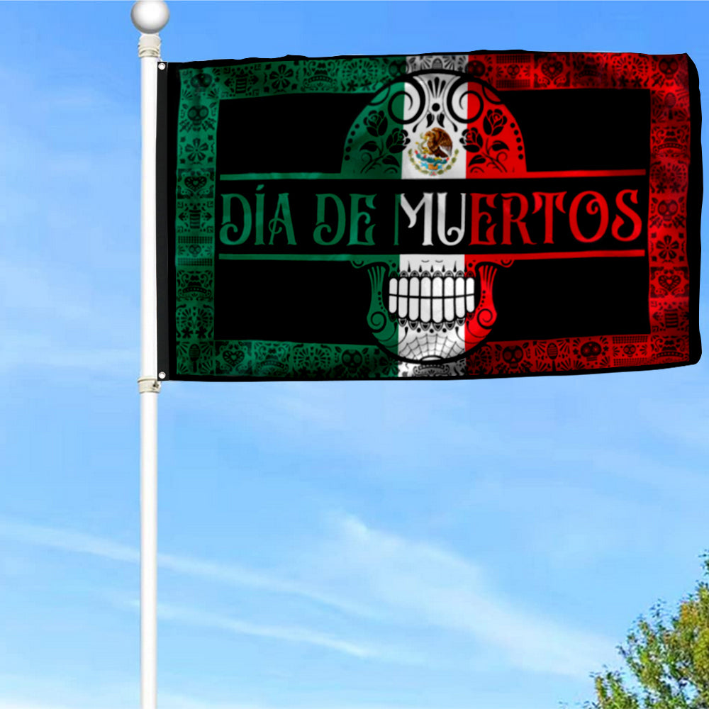 Fyon Day of the Dead (Día de Muertos) Mexican Flag 41701 Indoor and outdoor banner