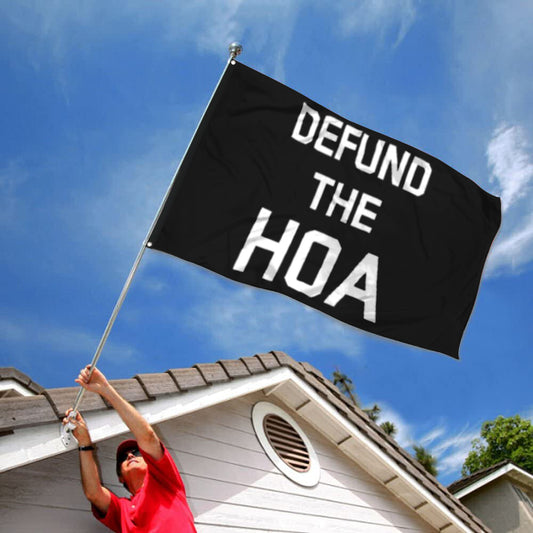 Fyon Defund The HOA Flag Indoor and Outdoor Banner