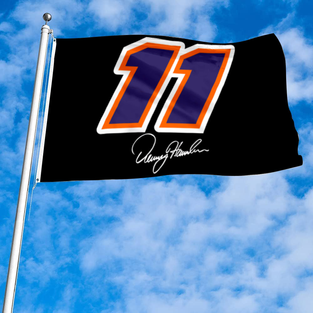 Fyon Denny Hamlin #11 flag Black Flag Banner