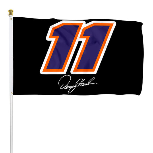 Fyon Denny Hamlin #11 flag Black Flag Banner