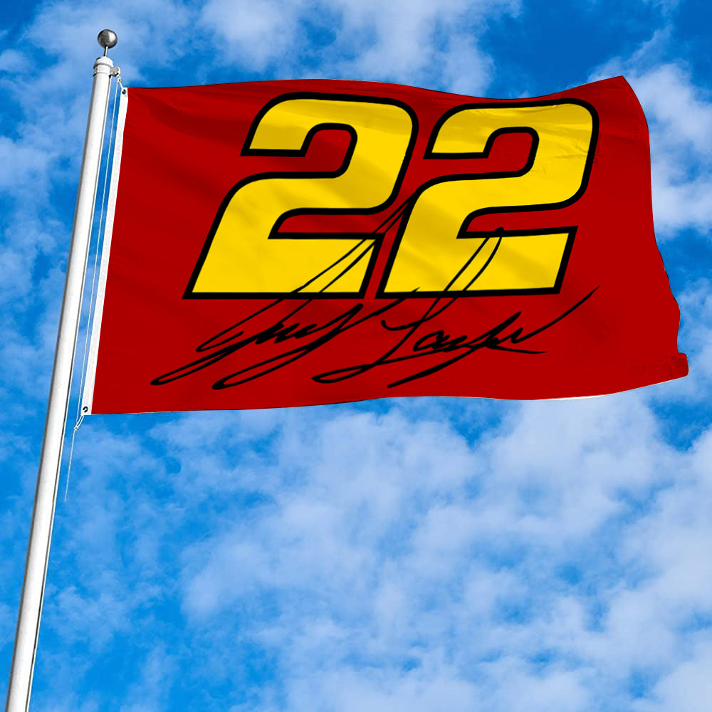 Fyon Denny Hamlin #22 Flag Banner