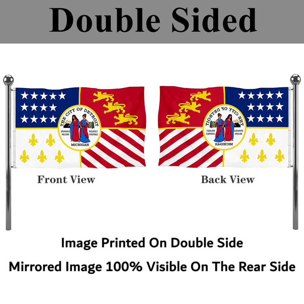 Fyon Detroit, Michigan flag Banner