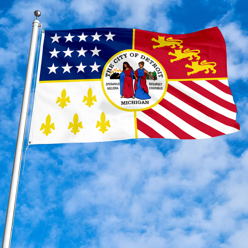 Fyon Detroit, Michigan flag Banner