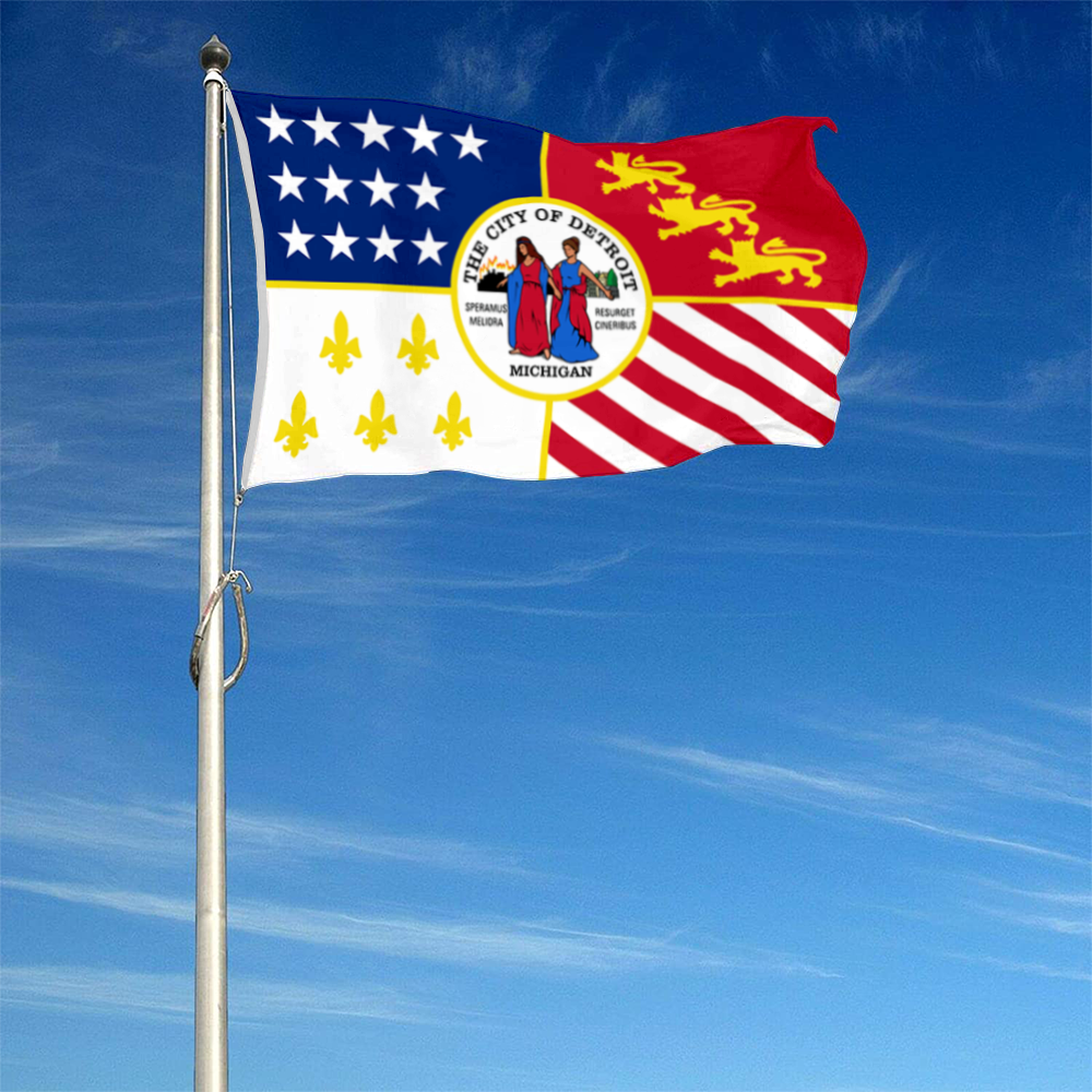 Fyon Detroit, Michigan flag Banner