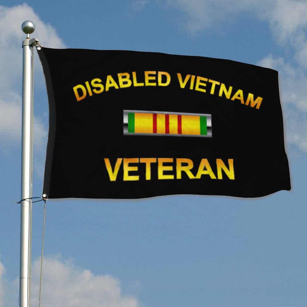 Fyon Disabled Vietnam Veteran Flag Indoor and outdoor banner