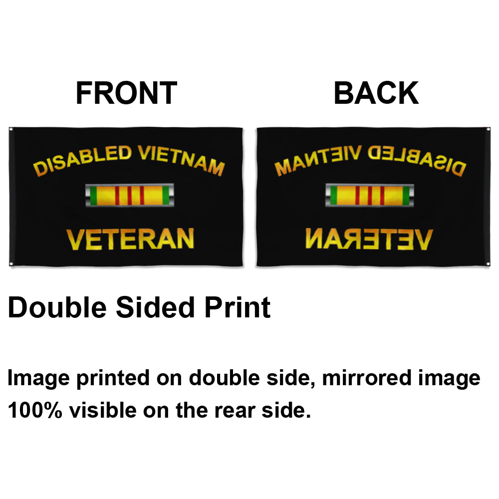 Fyon Disabled Vietnam Veteran Flag Indoor and outdoor banner