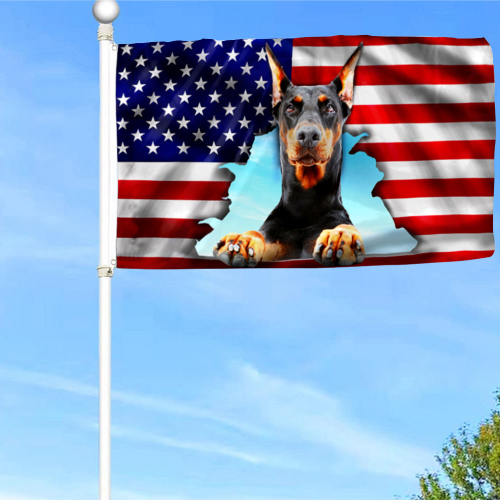 Fyon Dobermann Dog Flag 41412 Indoor and outdoor banner