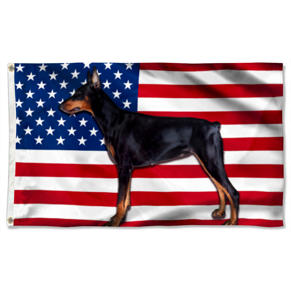 Fyon Dobermann Dog Flag 41413 Indoor and outdoor banner
