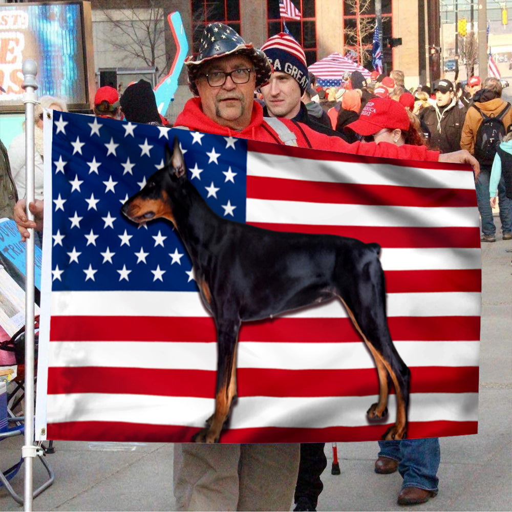 Fyon Dobermann Dog Flag 41413 Indoor and outdoor banner