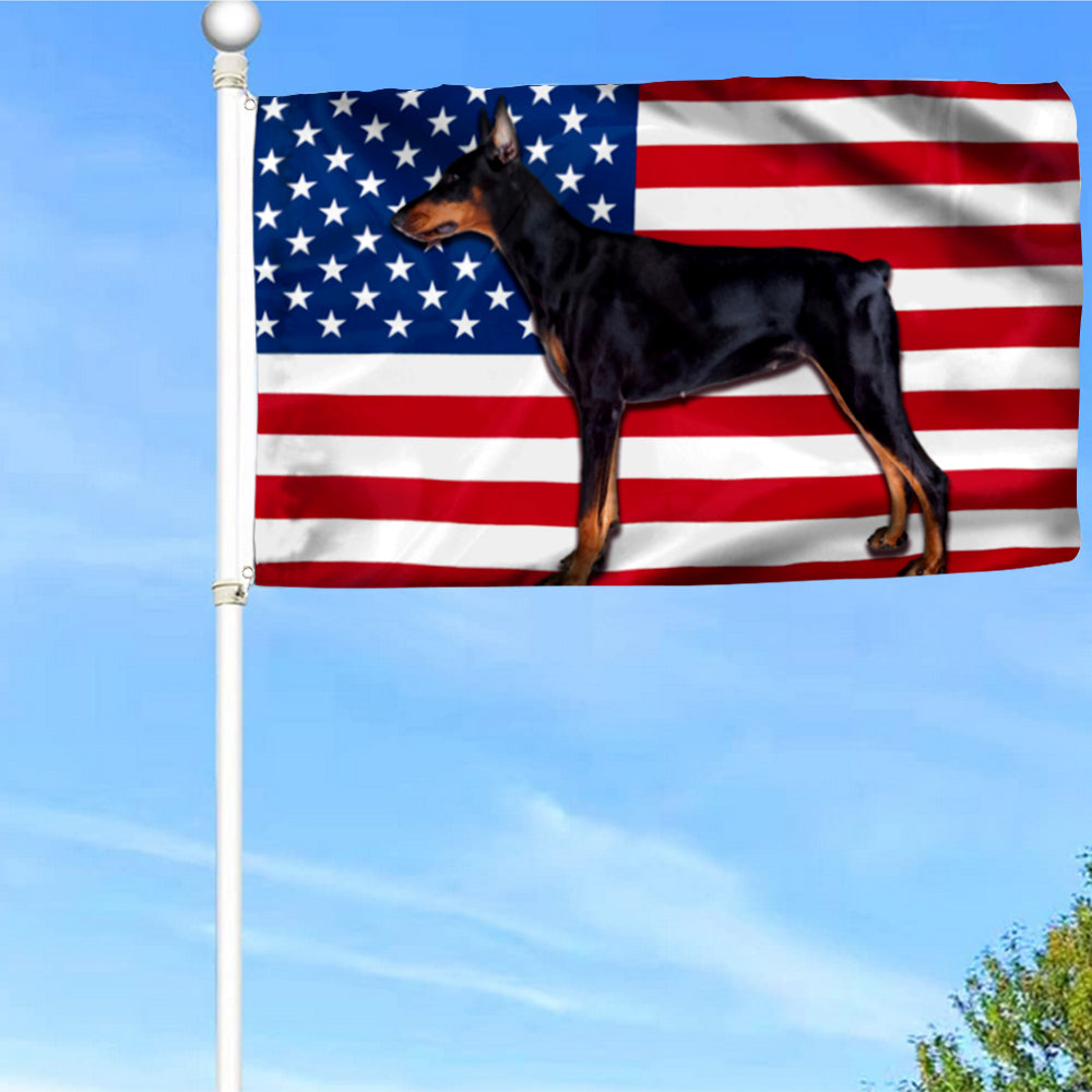 Fyon Dobermann Dog Flag 41413 Indoor and outdoor banner