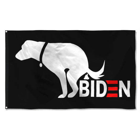 Fyon Donald Trump Biden Flag Dog Indoor and Outdoor Banner