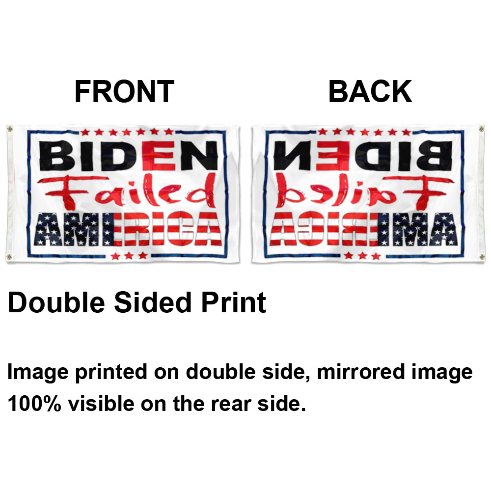 Fyon Donald Trump Biden Flag Failed America Indoor and Outdoor Banner