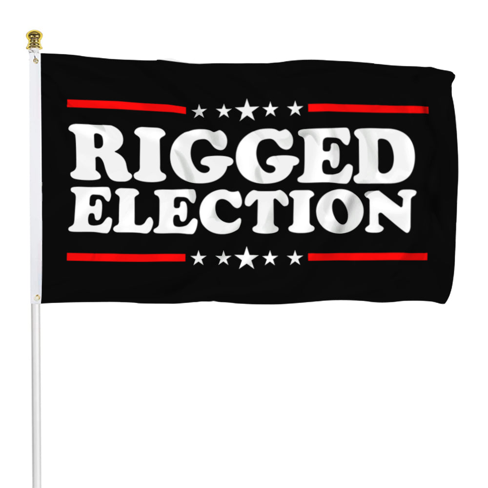 Fyon Donald Trump Flag 2024 Don Jr Fix Rigged Election USA Flag Banner