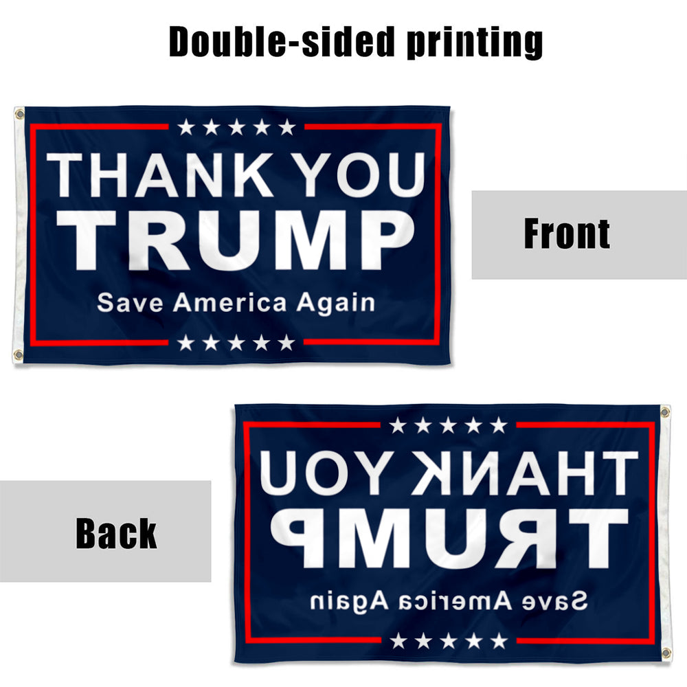 Fyon Donald Trump Flag Thank You Trump Flag Banner