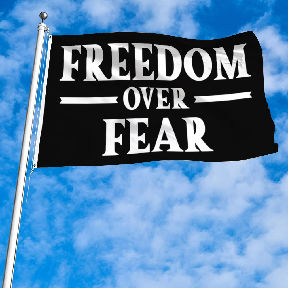 Fyon Donald Trump Freedom Over Fear Flag Banner