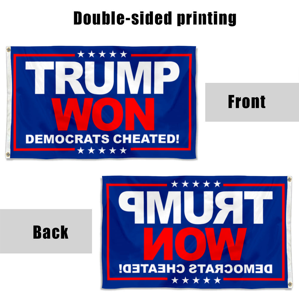 Fyon Donald Trump Won Flag Indoor and Outdoor Banner