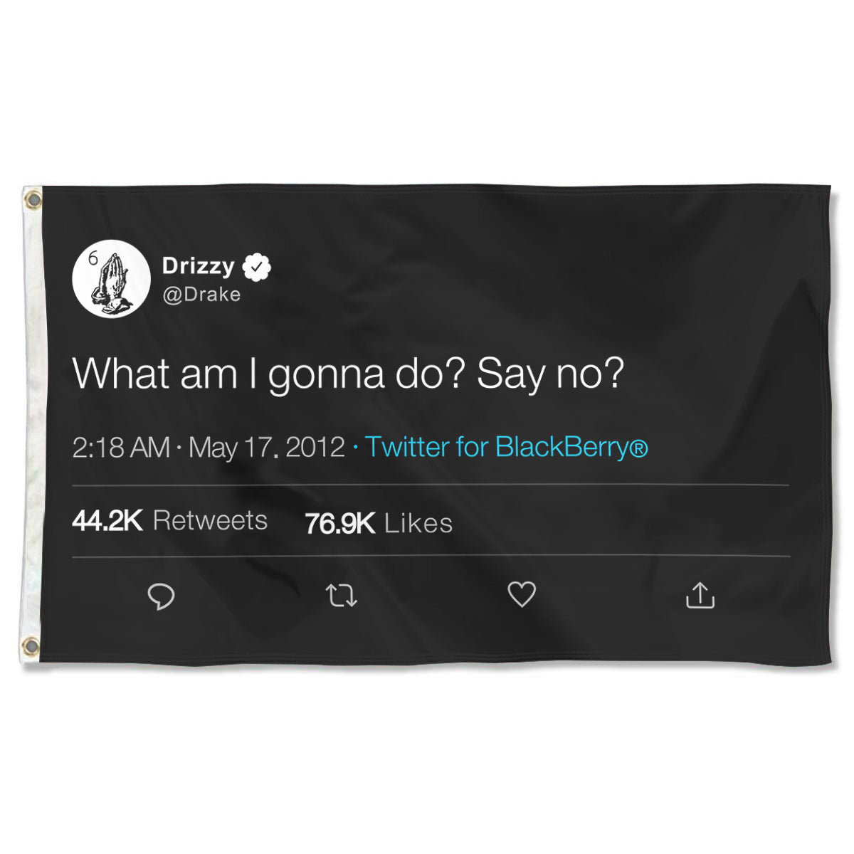 Fyon Drizzy Funny twitter Banner flag What am I gonna do Say No Indoor and outdoor banner