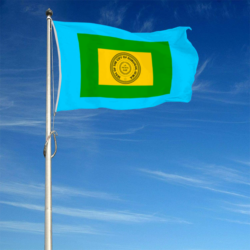 Fyon Dubuque, Iowa flag Banner