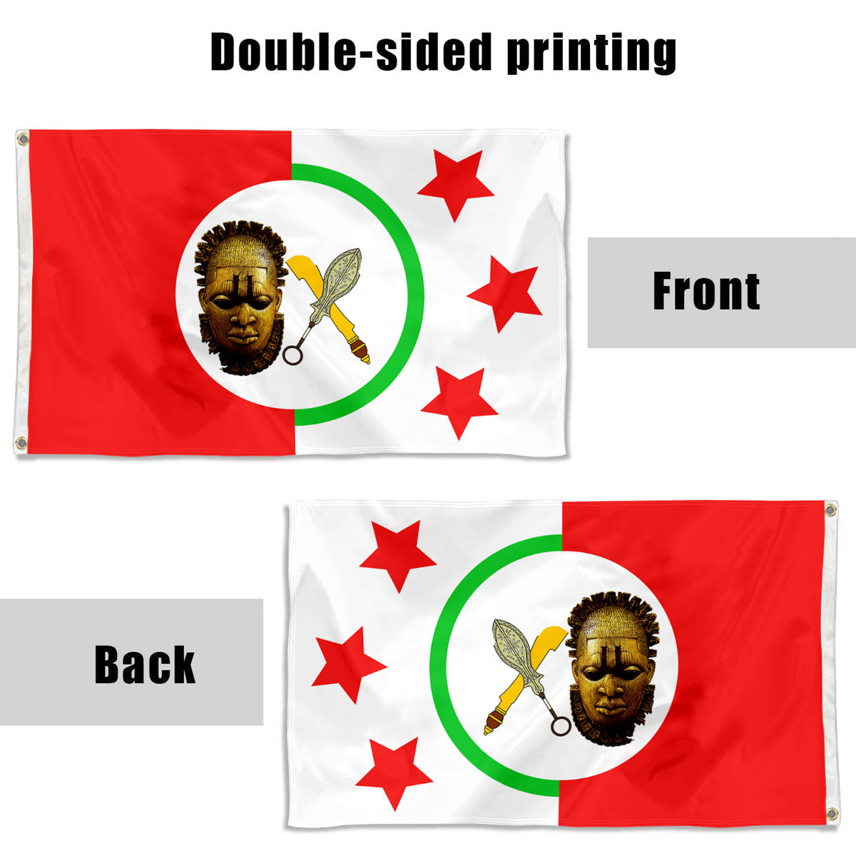 Fyon Edo State, Nigeria flag Indoor and outdoor banner
