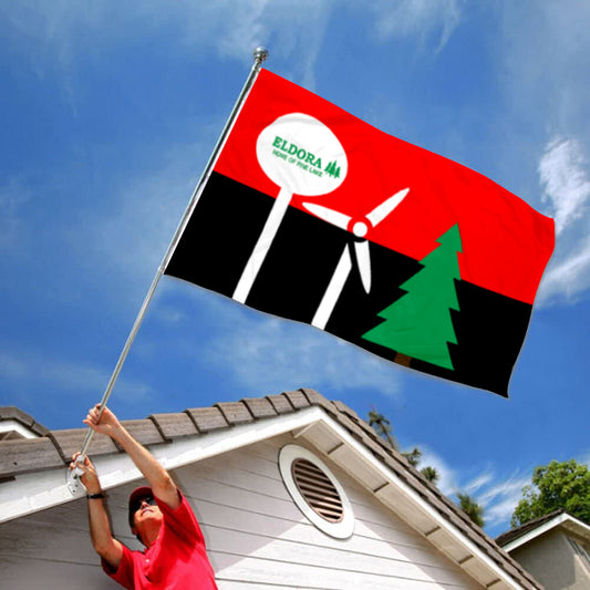 Fyon Eldora, Iowa Flag Indoor and Outdoor Banner