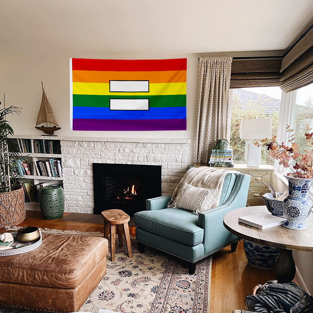 Fyon Equality Flag Rainbow Indoor and Outdoor Banner