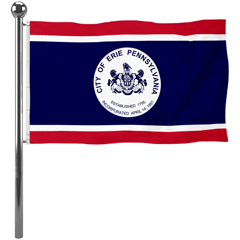 Fyon Erie, Pennsylvania flag Banner