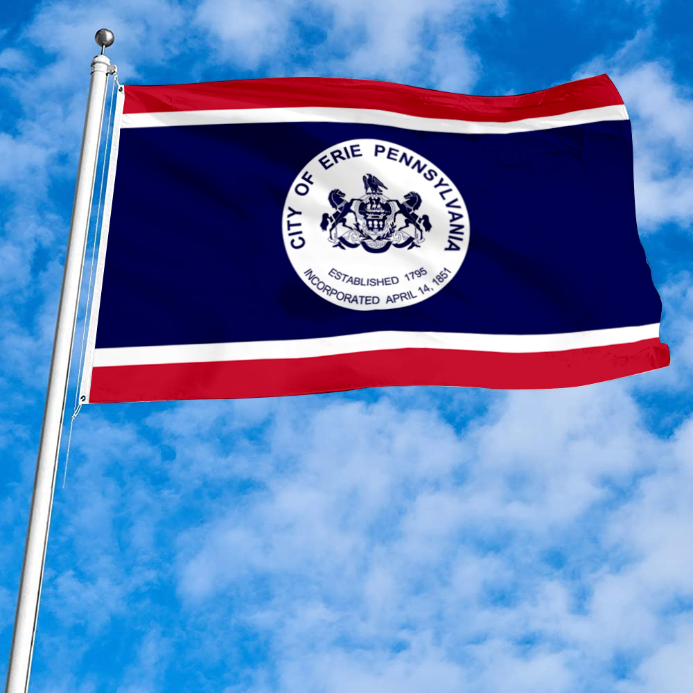 Fyon Erie, Pennsylvania flag Banner