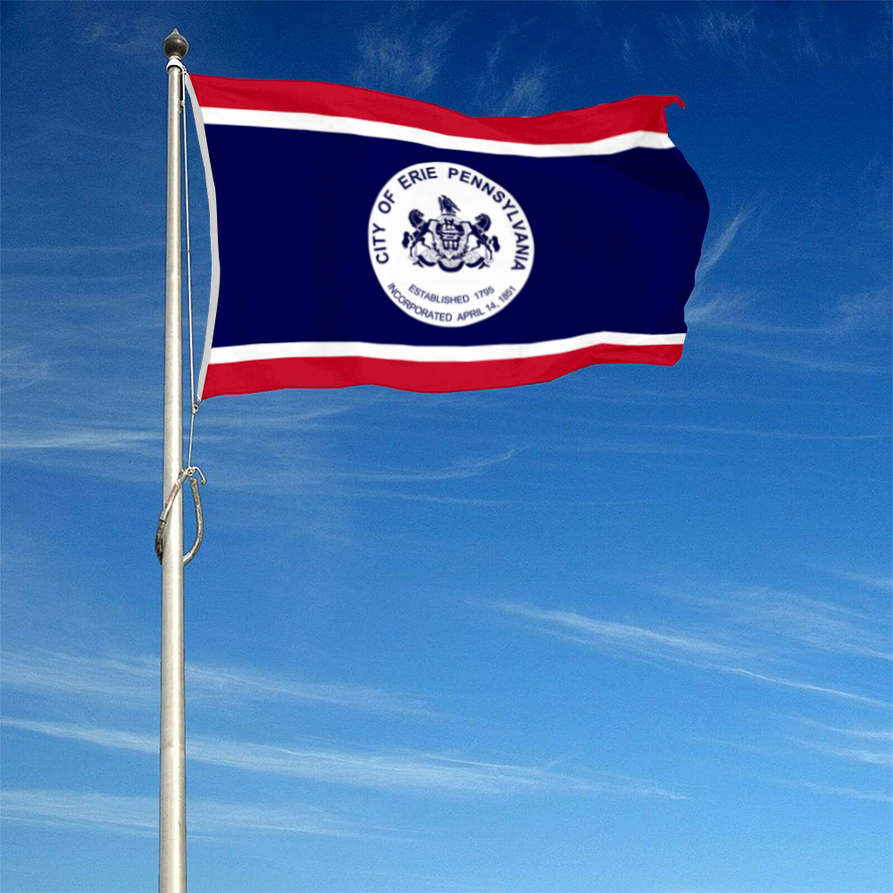 Fyon Erie, Pennsylvania flag Banner