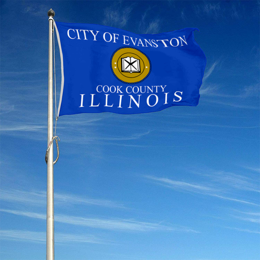 Fyon Evanston, Illinois flag Banner