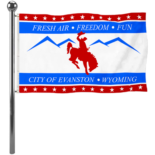 Fyon Evanston, Wyoming flag Banner