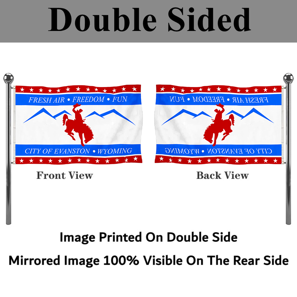Fyon Evanston, Wyoming flag Banner
