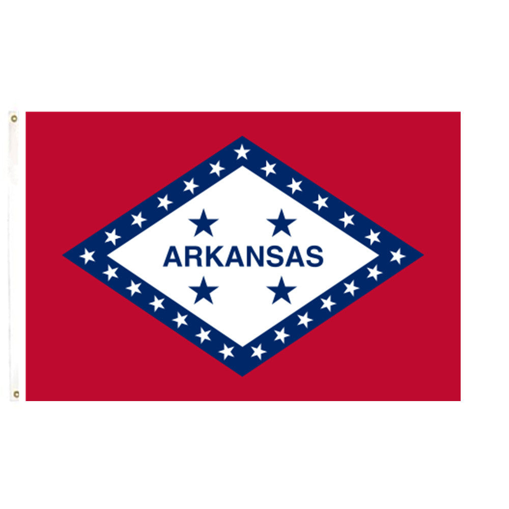 Fyon The State of Arkansas Flag 1923 Flag of Arkansas with 4th Star added.