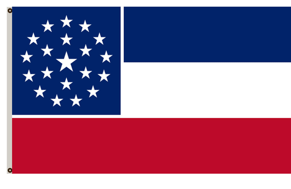 The State of Mississippi Flag 2001 banner