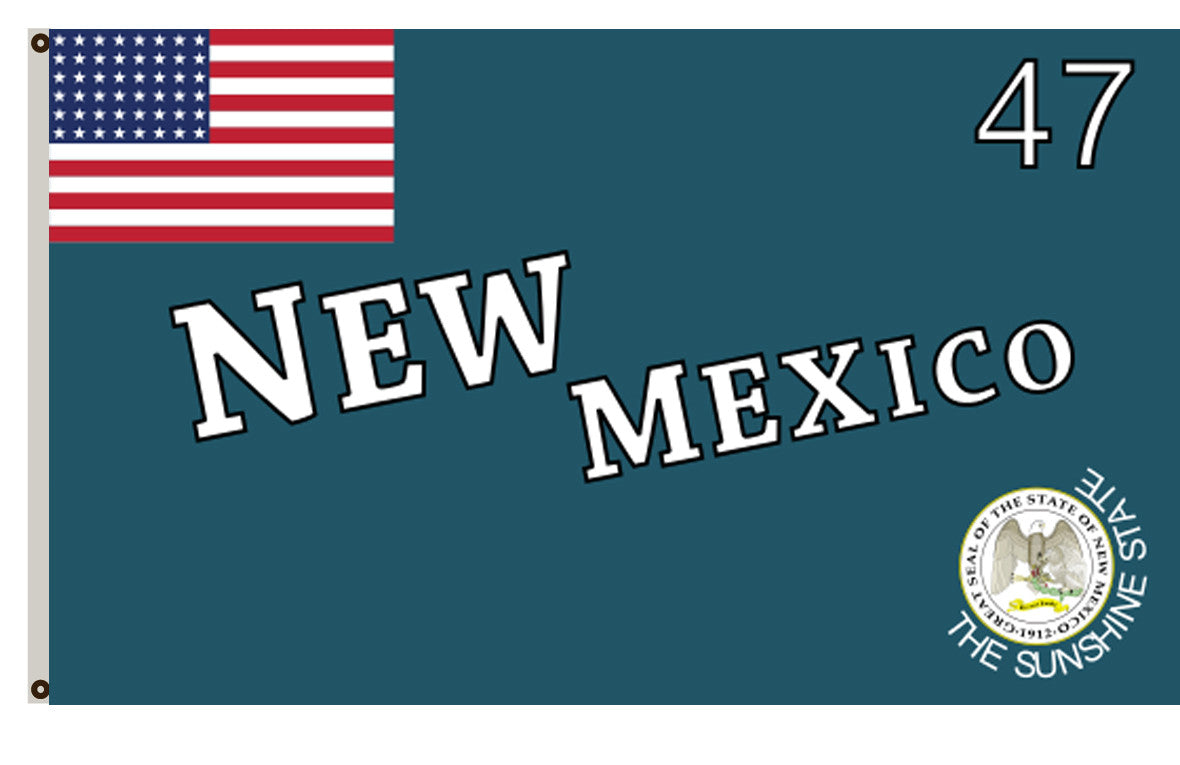 The State of New Mexico Flag 1912 to 1925 banner