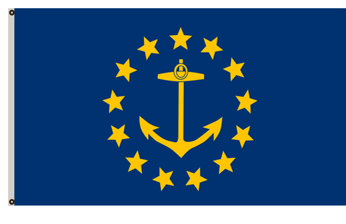 The State of Rhode Island Flag 1882 to 1897 banner