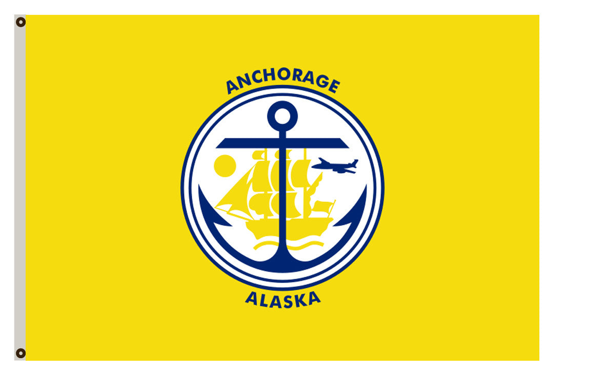 Fyon Alaska banner City of Anchorage Flag