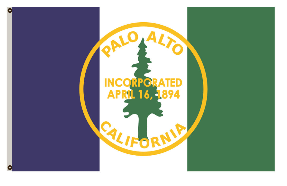 Fyon California banner City of Palo Alto Flag