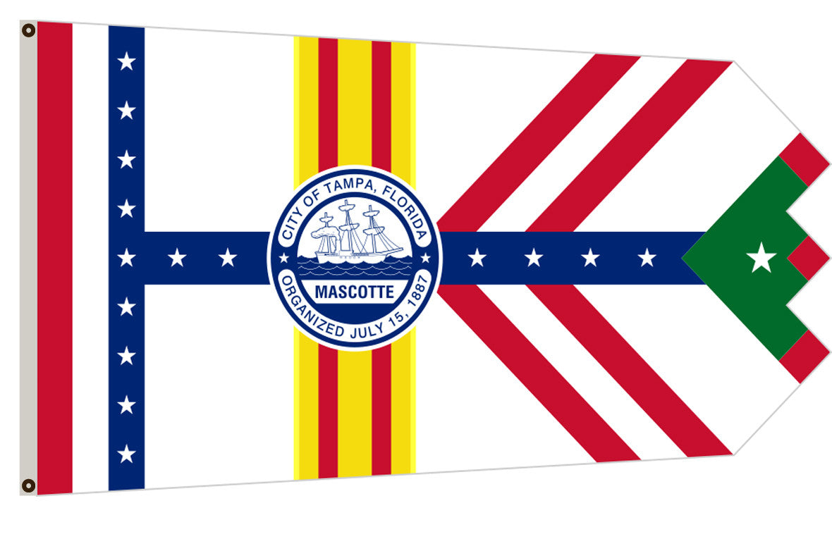 Fyon Florida banner City of Tampa Flag