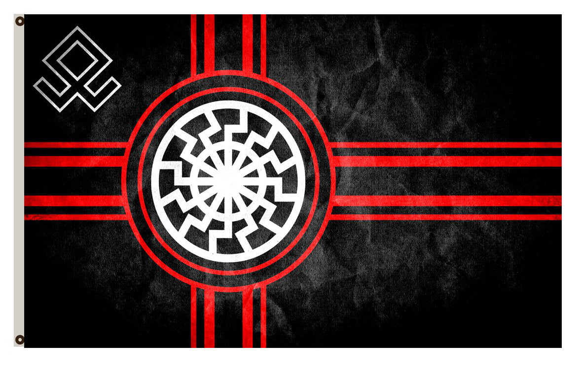 Fyon Star Wars Star Trek fans banner Black Sun Flag