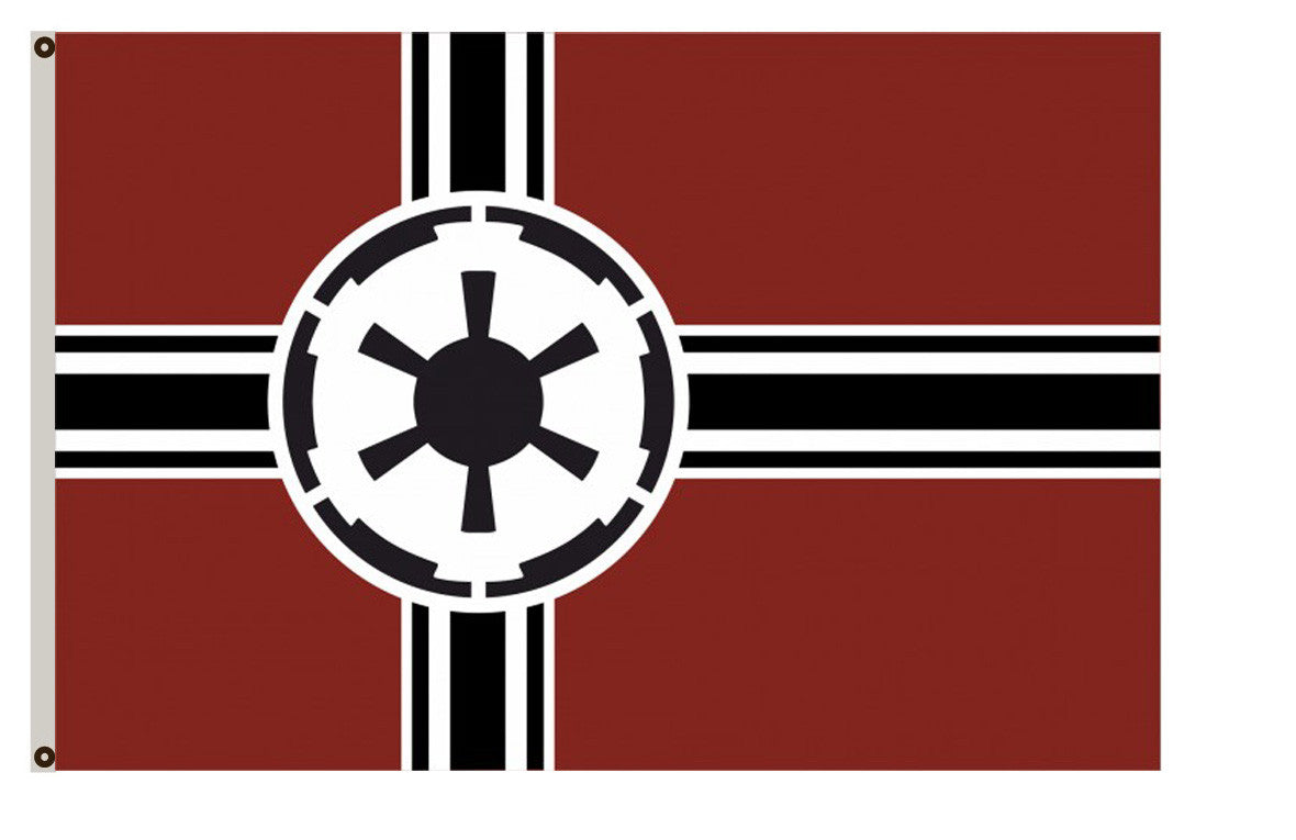 Fyon Star Wars Star Trek fans banner Galactic Empire Flag