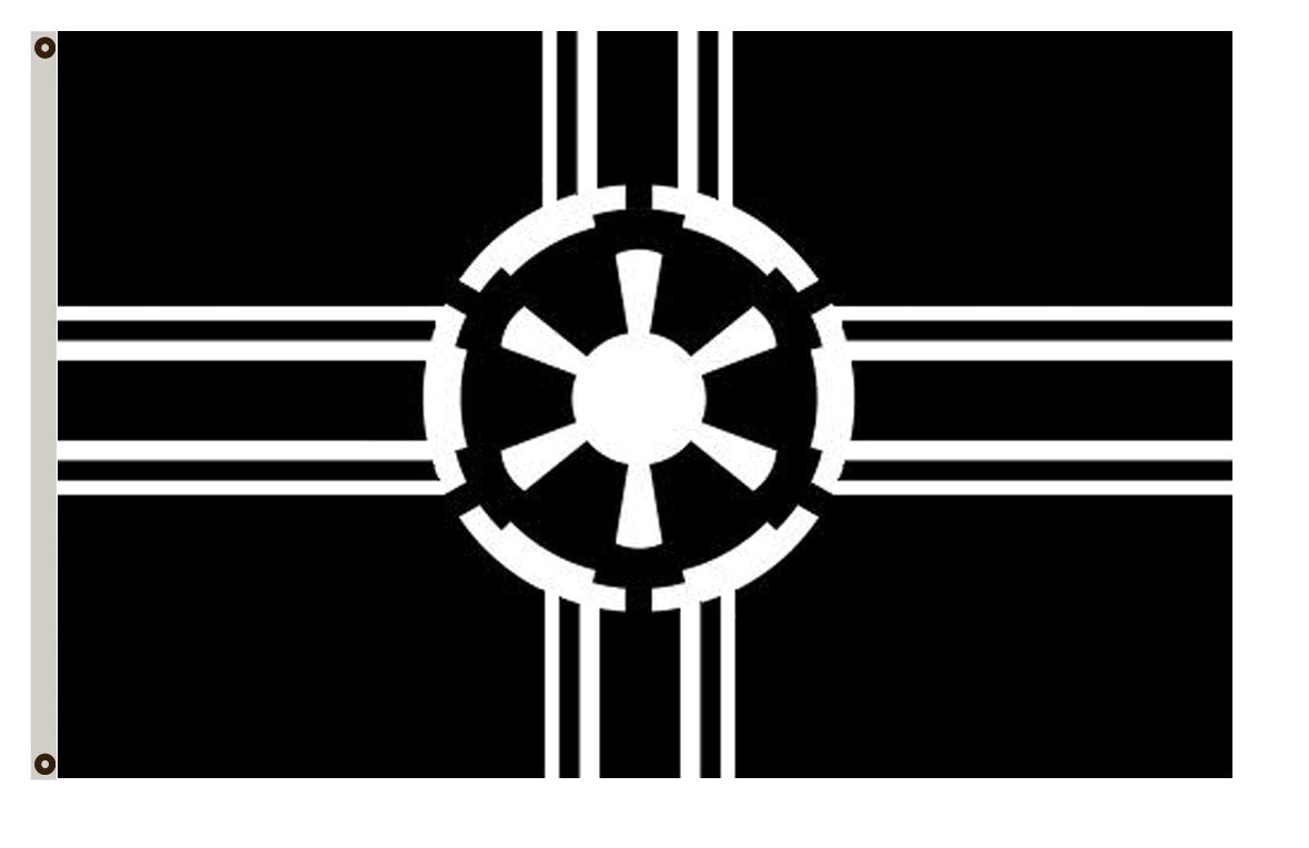 Fyon Star Wars Star Trek fans banner The Galactic Empire Flag