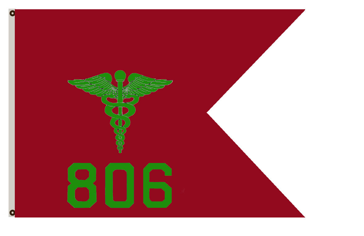 Fyon Guidon banner Medical Department Veterinary Units flag