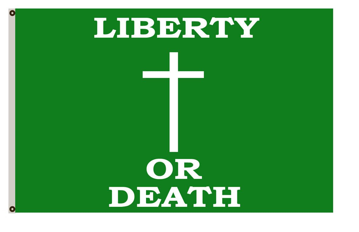 Former war banner Battle flag of the United Irishmen, used at the 1798 Rebellion Battle of Arklow flag