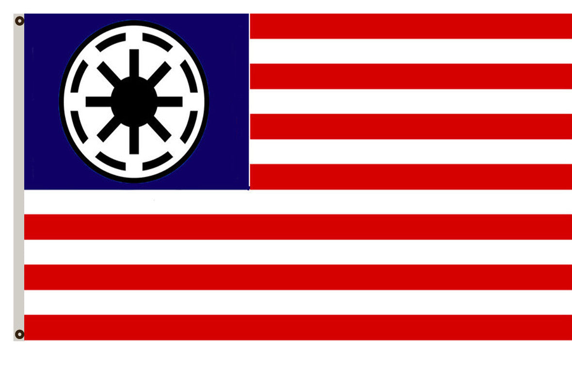 Fyon Star Wars Star Trek fans banner Galactic Empire flag