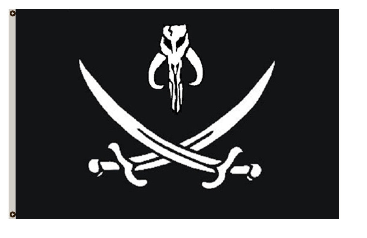 Fyon Star Wars Star Trek fans banner Mandalorianl flag