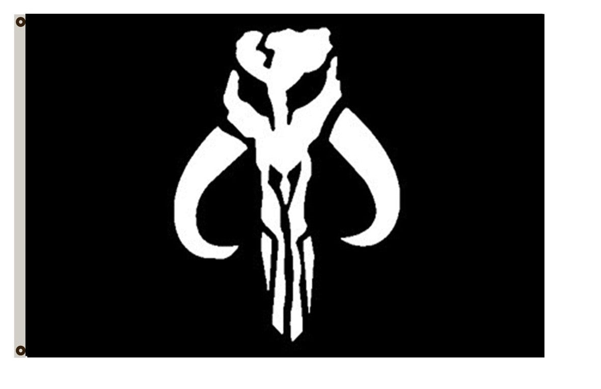 Fyon Star Wars Star Trek fans banner Mandalorianl flag