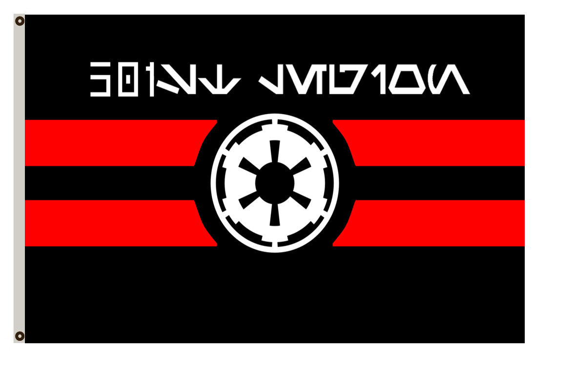 Fyon Star Wars Star Trek fans banner New Galactic Empire flag