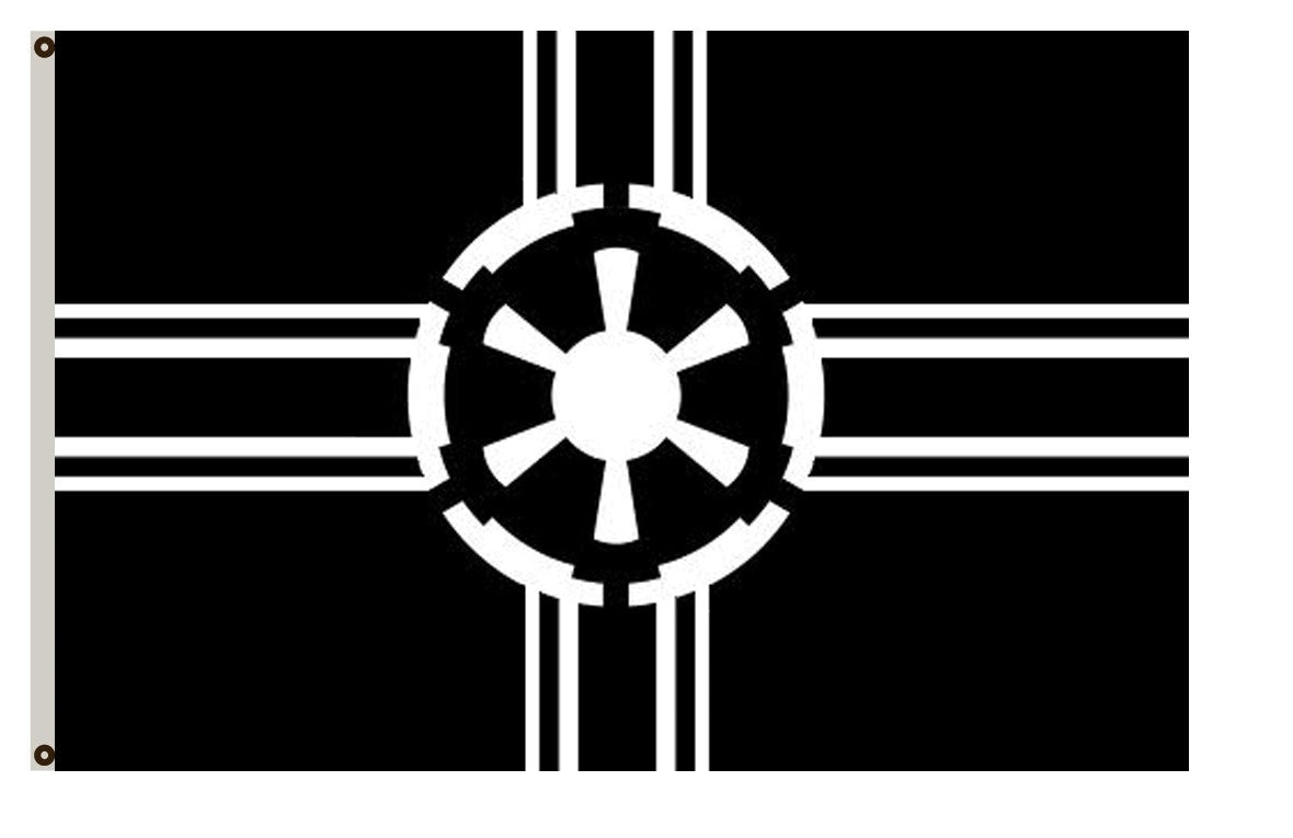 Fyon Star Wars Star Trek fans banner New Galactic Empire flag